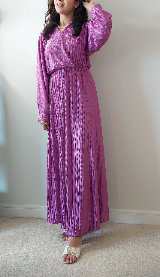 Womens long pleated dress Zeina collection