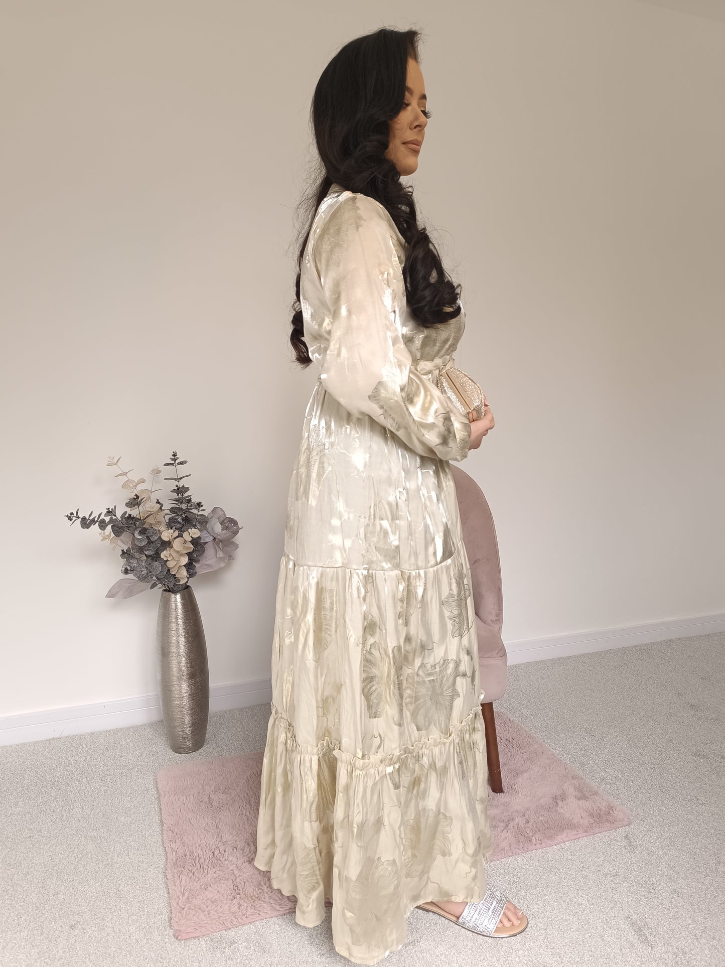 Woman's long shimmery dress Freya Collection